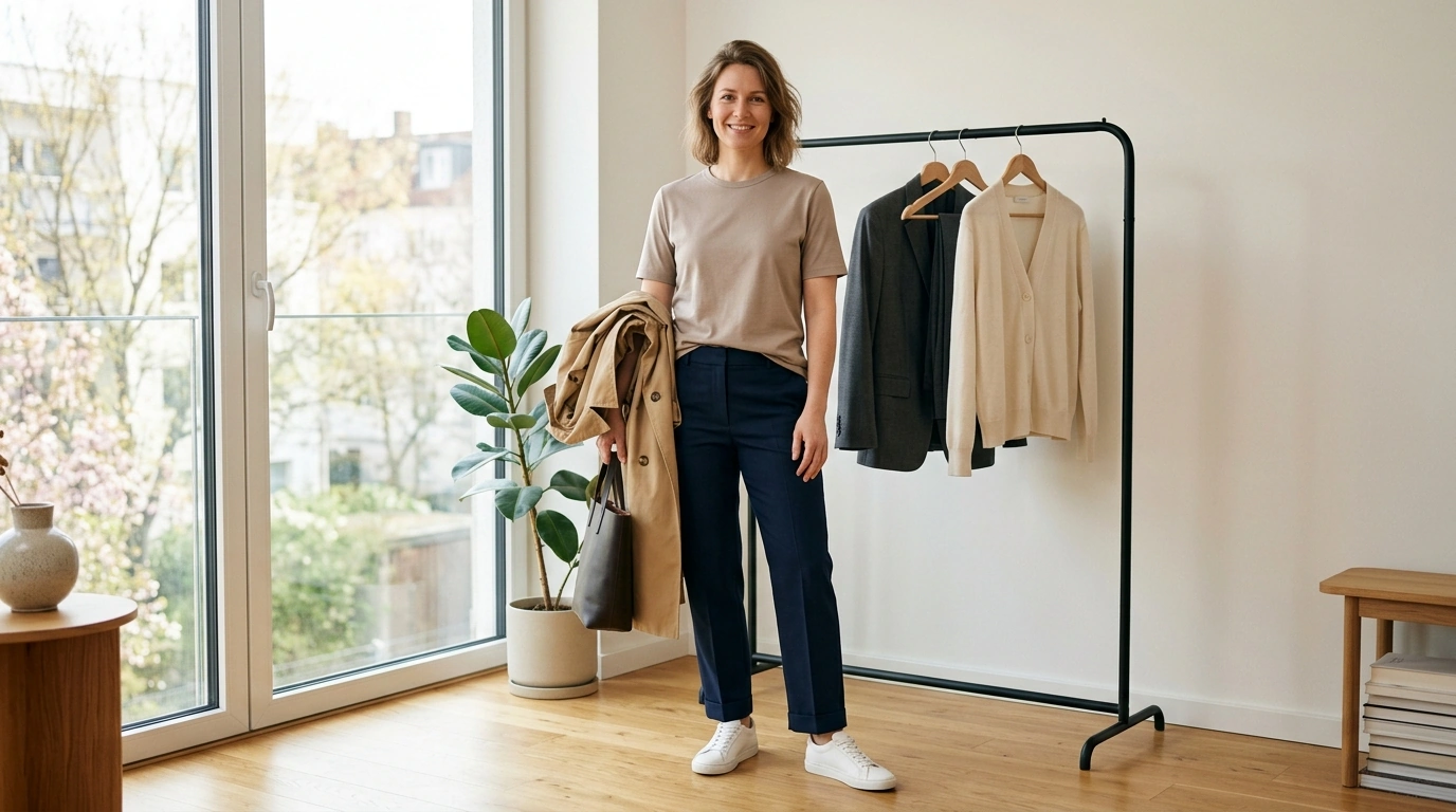 Minimalist Crew Neck Tee for Spring: Clean Capsule Staple