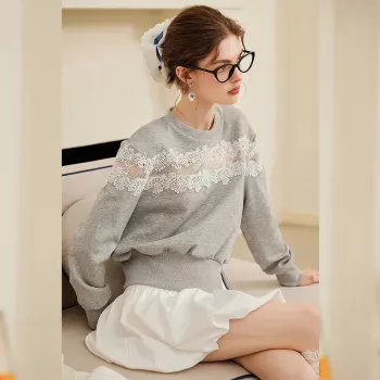 Spring Lace-Spliced Top Styling, Fit & Care Guide